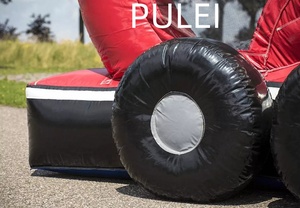 Scivolo Gonfiabile a Tema Camion dei Pompieri Rosso di Alta Qualità, Castello Gonfiabile per Bambini, Struttura di Divertimento Portatile in PVC per Scuole e Uso Commerciale - Product Image 4