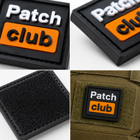 Badge en caoutchouc PVC souple, durable, imperméable, avec logo personnalisé en relief 3D, pour vêtements, sacs, chapeaux, uniformes, prix de gros, patch PVC