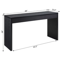 Fabrication en Chine Table console noire classique de style moderne personnalisée Table étroite de couloir Table d'appoint d'entrée