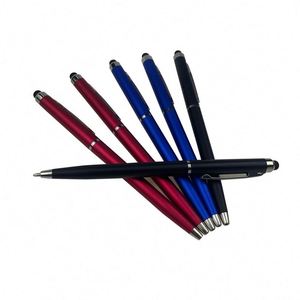 Stylet personnalisé avec logo sur mesure, écriture fluide, fin et rotatif, stylo bille quatre saisons pour hôtel - Product Image 1