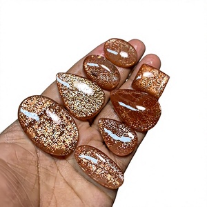 Pierres précieuses naturelles de qualité supérieure, cabochons de pierre de soleil, matériaux mixtes de haute qualité, pierres précieuses en vrac FAIJAN GEMS M-74, certifiées par une tierce partie - Product Image 1