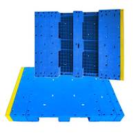 Palettes en plastique HDPE/PP recyclé Euro 4 voies sur mesure pour entrepôt et expédition 1100x1550mm