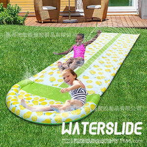 Lemon Inflatable Water Slide 480x138cm Outdoor PVC Lawn Slide For Kids And Family Fun - Product Image 1