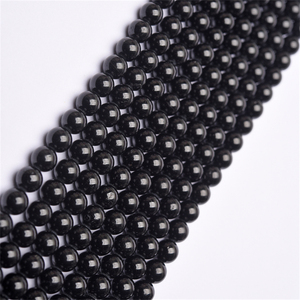 UJBOX Vente en gros de perles de <span class=keywords><strong>tourmaline</strong></span> <span class=keywords><strong>noire</strong></span> naturelle, perles rondes de cristal de guérison pour la fabrication de bijoux, protection Feng Shui, approvisionnement en vrac - Product Image 4