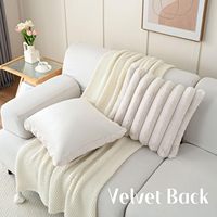 Housse de coussin en polyester doux pour canapé, chambre à coucher, décoration de la maison