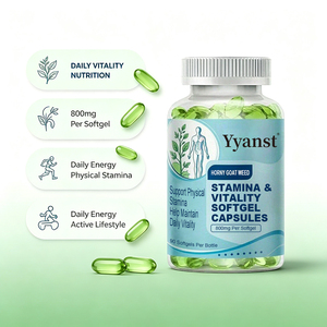 Capsules Molles Énergie & Vitalité 800mg – Complément Alimentaire Herbal Horny Goat Weed pour Soutenir l'Énergie Physique et un Mode de Vie Actif - Product Image 6