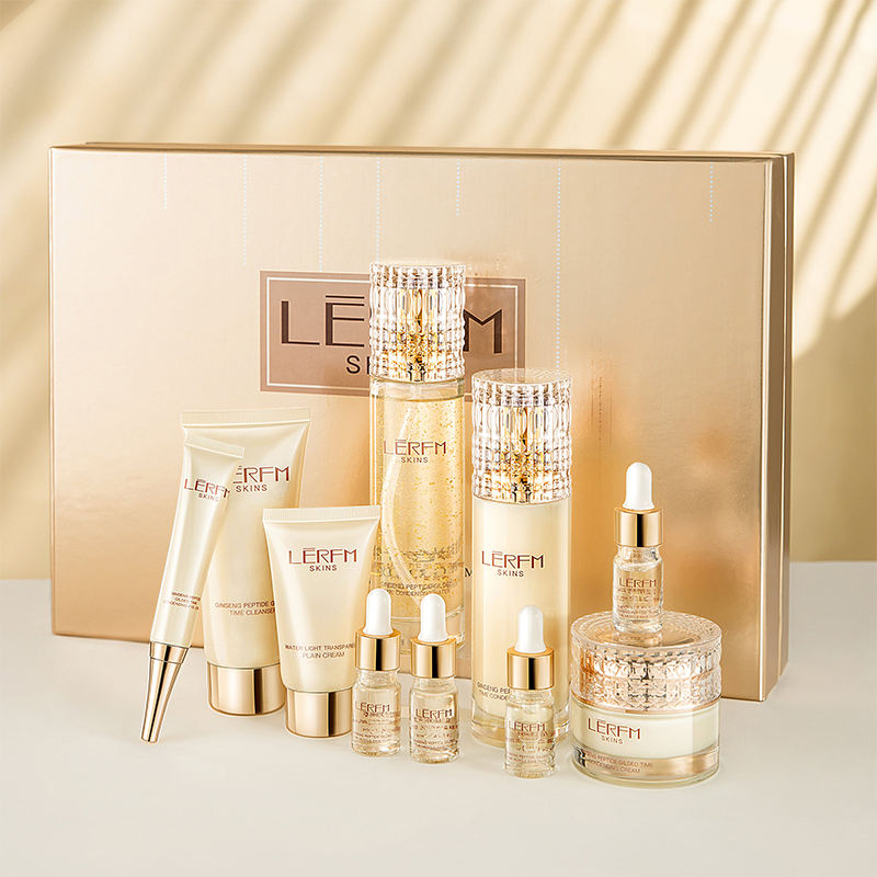 Anti-Aging Hydrating Brightening Vitamin C Rice Glutathione Witch Hazel Korean Face Skincare Ten-Piece Set Moisturizing