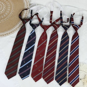 <span class=keywords><strong>Cravatta</strong></span> in Pelle Senza Nodi Stile Giapponese JK, <span class=keywords><strong>Cravatta</strong></span> da <span class=keywords><strong>Uomo</strong></span> e Donna, Versatile per Scuola e Uso Quotidiano, a Righe Semplice per Uniforme Scolastica - Product Image 1