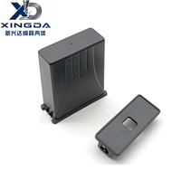 Boîtier électronique rectangulaire noir en plastique ABS avec assemblage coulissant pour l'installation de modules de contrôle de circuits imprimés