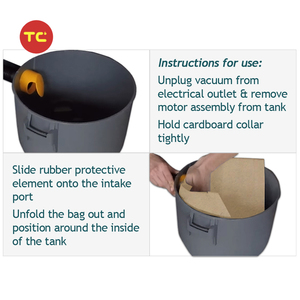 Remplacement de pièce de sacs à poussière d'<span class=keywords><strong>aspirateur</strong></span> pour accessoires d'<span class=keywords><strong>aspirateur</strong></span> Titans 16L 20L 30L 40L - Product Image 3