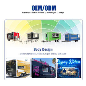 ตู้ขายอาหารตู้ขายอาหารจานด่วนรถบรรทุกพิซซ่าตู้ขายไอศกรีมเคลื่อนที่ตู้ขายอาหารทาโก้พร้อมห้องครัวเต็มรูปแบบ - Product Image 2