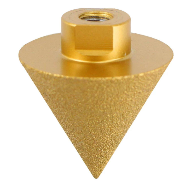 Bevel Roughness Sample 38mm 50mm M14 Diamond Bevel Chamfer Bit for Angle Grinders Steel Drill ...
