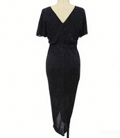 Robe longue asymétrique pour femme, design 3D épaule unique, couleur unie, ornée de diamants naturels, idéale printemps-été, lavable
