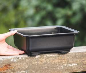 12,1*12,1 cm arcilla púrpura bonsái maceta cuadrada de plástico suculenta maceta para uso en el hogar o centro comercial - Product Image 4