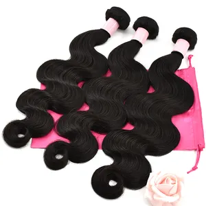 Wholesale Factory Price Body Wave Weaving Raw Bouncy And Soft Hair Bundles