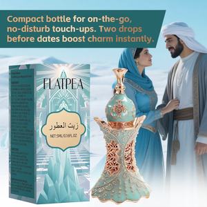 Perfume en Aceite sin Alcohol para <span class=keywords><strong>Mujer</strong></span>, <span class=keywords><strong>Aroma</strong></span> Floral <span class=keywords><strong>con</strong></span> Rosa, Almizcle y Lavanda, Estilo de Barra, para Damas Árabes - Product Image 4