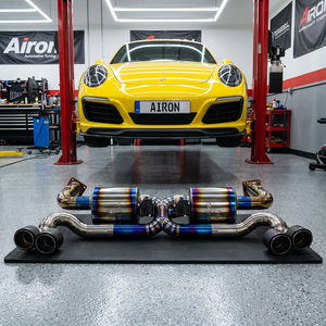 Válvula Electrónica de Aleación de Titanio de Alto Rendimiento <span class=keywords><strong>Airon</strong></span> para Escape de Porsche 911 Turbo S 991/991.2, Silenciador Catback de Ajuste Directo de 1.6 mm - Product Image 2