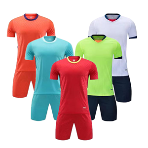 ชุดกีฬาสำหรับเด็กและผู้ใหญ่ชุดกีฬาชุดฝึกฟุตบอลชุดออกกำลังกายสำหรับผู้ชายสโมสรหมายเลขโลโก้ที่กำหนดเอง - Product Image 1