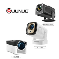 Projecteur intelligent JUNUO HY300 PRO 4K HD, 200 lumens ANSI, mini projecteur portable, Hy320mini, Hy260pro, projecteur de cinéma maison