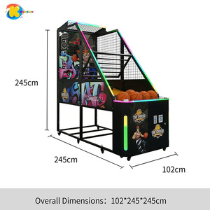 Machine d'arcade de basket-ball d'intérieur à monnayeur, jeu de basket électronique <span class=keywords><strong>Hot</strong></span> <span class=keywords><strong>Shot</strong></span> personnalisé, machine de jeu ludique - Product Image 2