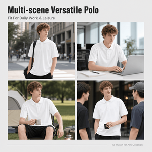 Wholesale 220 Grams High Quality 100% <b>Combed</b> Cotton Men's Polo Shirts Custom Logo Polo Shirts for Men's T-shirts - Product Image 3