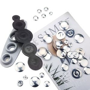 Vải bao phủ nút Máy làm 5 kích thước 12mm 15mm 18mm 22mm 28mm 38mm DIY Bìa nút kit may nút khuôn - Product Image 1