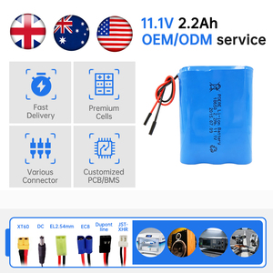 Paquete de Baterías Recargables de Iones de Litio 18650 3S de 2200 mAh y 12 V, Categoría de Producto - Product Image 2