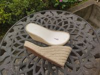 Espadrilles à semelle haute pour femmes Semelle en jute Sandale Semelle de chaussure pour femmes