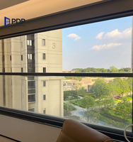 Nuevas características al por mayor, ventanas corredizas verticales de doble vidrio, cocina insonorizada abierta plegable de aluminio anticorrosivo transparente