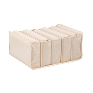 Wabi Sabi Cotton Clothing Organizer With Compartments For <b>Drawer</b> Wardrobe <b>Storage</b> - Product Image 5
