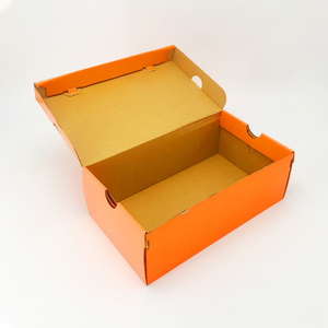 Zhize Emballage de marque Design pour chaussures Boîte de baskets <span class=keywords><strong>orange</strong></span> ondulée Boîtes à chaussures personnalisées avec emballage avec logo - Product Image 4