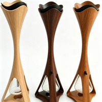 Ensemble Chicha Moderne de Luxe en Bois Laqué et Verre, Durable et Écologique, pour Bar, Salon, Fêtes et Soirées