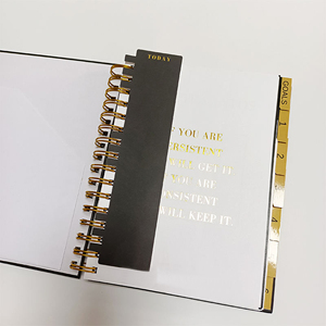 Ein Fitness-und Wellness-Journal Benutzer definierter Druck Luxus Spiral Hardcover täglich Journal Black Box Verpackungs planer Set - Product Image 3