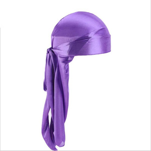 Accesorios para el Cabello al por Mayor, Pañuelo, Gorro, Gorro Pirata, Gorros para Quimioterapia, Gorro Durag, Turbante Musulmán para Mujer, Durag Sedoso de Color Sólido para Hombre - Product Image 5