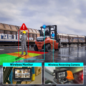 Telecamera senza fili sistema di monitoraggio telecamera posteriore 4CH 7 pollici schermo MDVR Bus rimorchio senza fili telecamera di retromarcia con scheda SD - Product Image 5