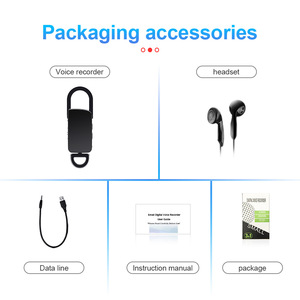 HD Portable Audio Digital Recorder <b>Pen</b> Hidden Keychain Voice Activated Continuous <b>Recording</b> for Meeting WAV Format Metal USB - Product Image 5