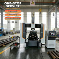 Machine de découpe laser à fibre 5 axes grand diamètre Weihong haute précision refroidie par eau compatible IGS pour tubes carrés et rectangulaires