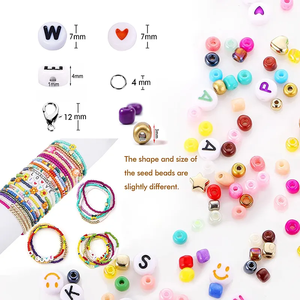 ลูกปัดแก้วหลากสีขนาด 2 มม. 24 สี สำหรับทำสร้อยข้อมือและสร้อยคอเด็ก DIY สำหรับวันคริสต์มาส วันเกิด และงานปาร์ตี้ - Product Image 4