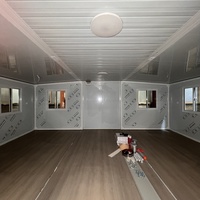 Fournisseur de la Chine Maison préfabriquée amovible de 40 pieds Maison préfabriquée à l'épreuve des ouragans Maison pliable extensible en acier