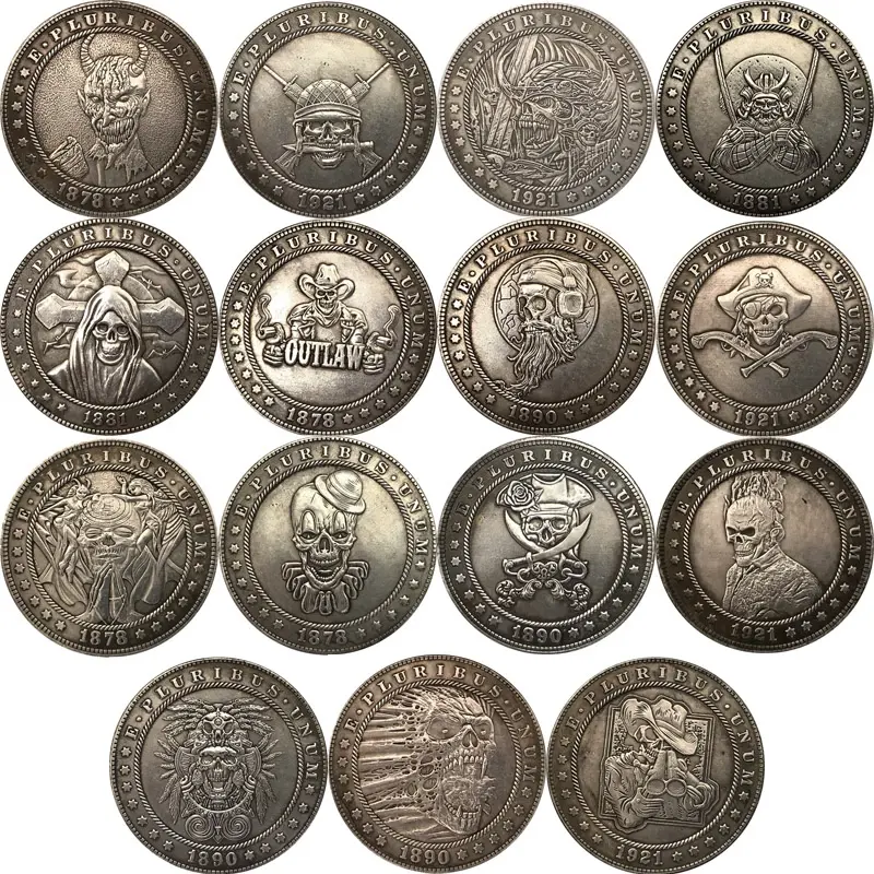 Moneda antigua de níquel Hobo de 38mm, coleccionable, antiguo, <span class=keywords><strong>alemán</strong></span>, colección de arte, monedas antiguas conmemorativas