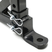 Nuevo Soporte de Enganche Ajustable - Acero al Carbono con Recubrimiento de Polvo Negro, Capacidad Máxima de Carga de 6000 Libras, para Remolque de RV