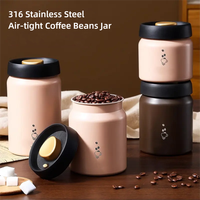 Commander directement 900ml cuisine en acier inoxydable 316 bocal scellé sous vide résistant à la lumière de qualité alimentaire conteneur alimentaire en grains de café durable