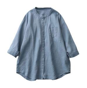 Camicia bianca con vendita diretta del produttore camicia bianca da donna a maniche lunghe a maniche lunghe abiti da donna plus size top - Product Image 5