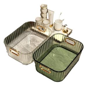 صندوق تخزين عالي الجودة من البولي إيثيلين تيريفثالات لتخزين مستحضرات التجميل على سطح المكتب - Product Image 1