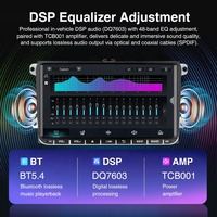 신제품 64GB 무선 카플레이 안드로이드 카 라디오 플레이어 후방 카메라 앰프 내장 VW 골프 폴로 파사트 제타 GPS 헤드 유닛