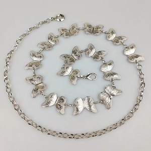Butterfly <b>Waist</b> <b>Chain</b> Zinc Alloy Women's Party Holiday Gift White K Color Single Layer Body <b>Chain</b> - Product Image 4
