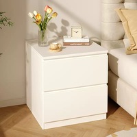Table de chevet de luxe moderne en bois massif avec tiroirs cachés, plateau durable, écologique, mobilier de chambre réglable pour hôtel