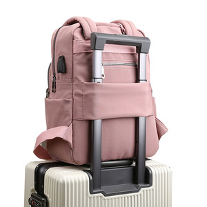 Custom Size Durable Waterproof Women's Business Travel Anti-theft Usb <b>Laptop</b> Backpacks - Product Image 2