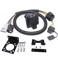 Câble de connexion de feux arrière pour la construction d'une remorque de camion, adaptateur 7 voies vers 4 voies avec connecteur plat 4 broches