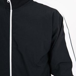 Vestes de survêtement pour hommes, style sport, personnalisables avec logo OEM, à rayures latérales, en polyester, avec fermeture éclair, pour l'école et les étudiants, vente en gros - Product Image 4
